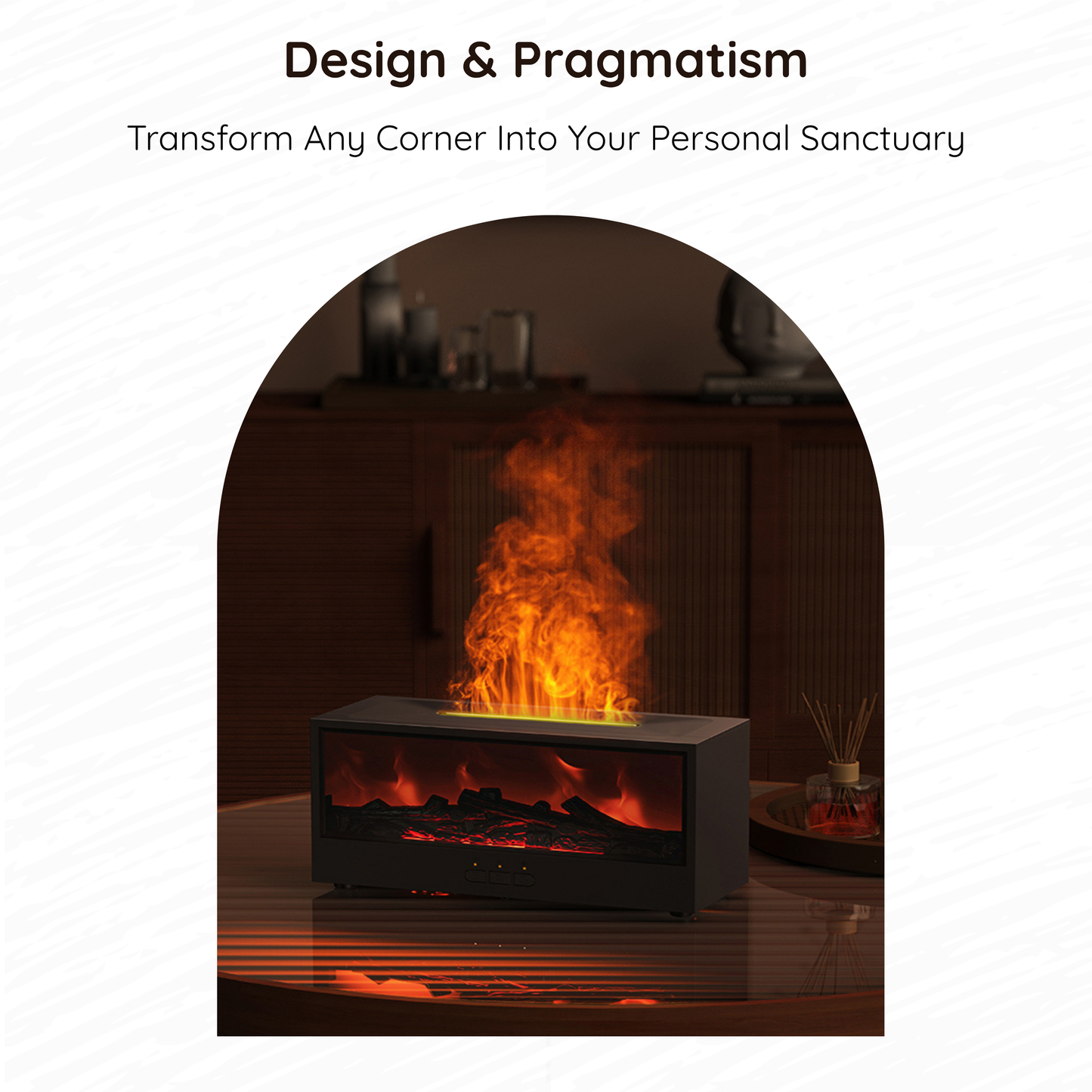 Cozy Flame Diffuser - Home Aromatherapy Humidifier