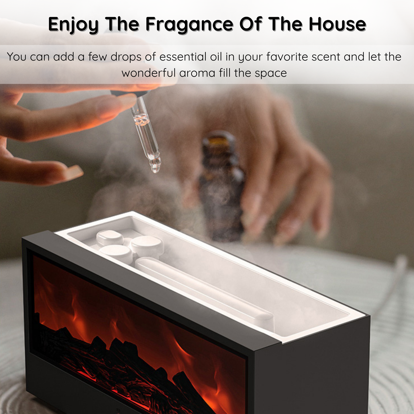 Cozy Flame Diffuser - Home Aromatherapy Humidifier