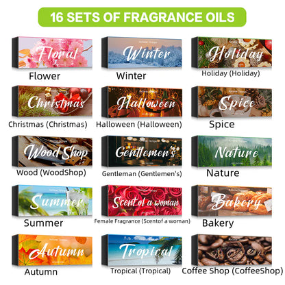 Set de Aceites Esenciales Frutales para Difusor de Aromaterapia (10ml)